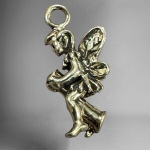 Adorable Tiny Magical Elf Fairy Bracelet / Necklace Charm - Sterling Silver 925